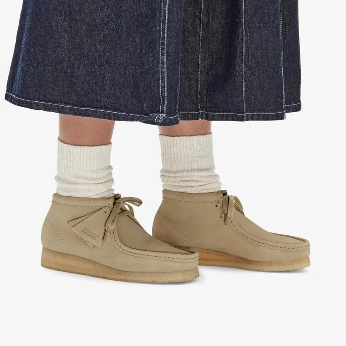 Clarks Ankle Boots Wallabee Boot Maple Suede 8211 Women