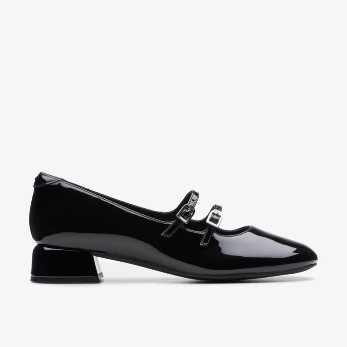 Clarks Ballet Pumps Daiss 30 Shine Black Patent 8211 Women