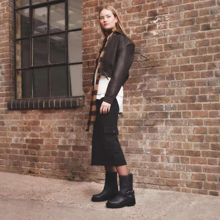 Clarks Biker Boots Rebelle Up Black Leather 8211 Women