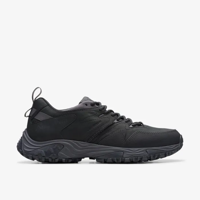 Clarks Black Shoes Atl Walk Go Waterproof Black Leather 8211 Men