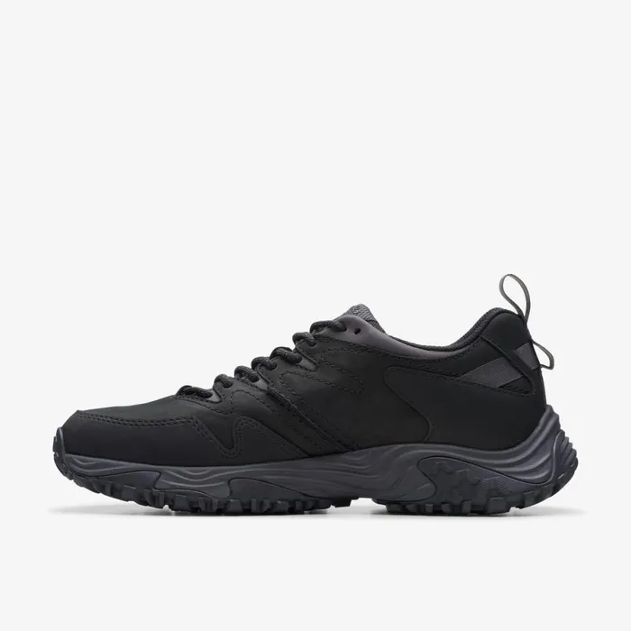 Clarks Black Shoes Atl Walk Go Waterproof Black Leather 8211 Men