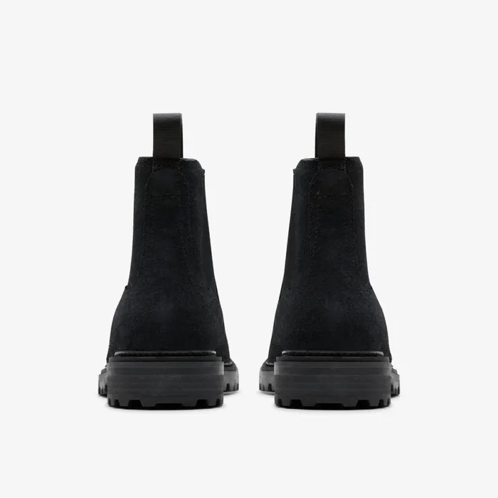 Clarks Black Shoes Clarkridge Top Black Suede 8211 Men