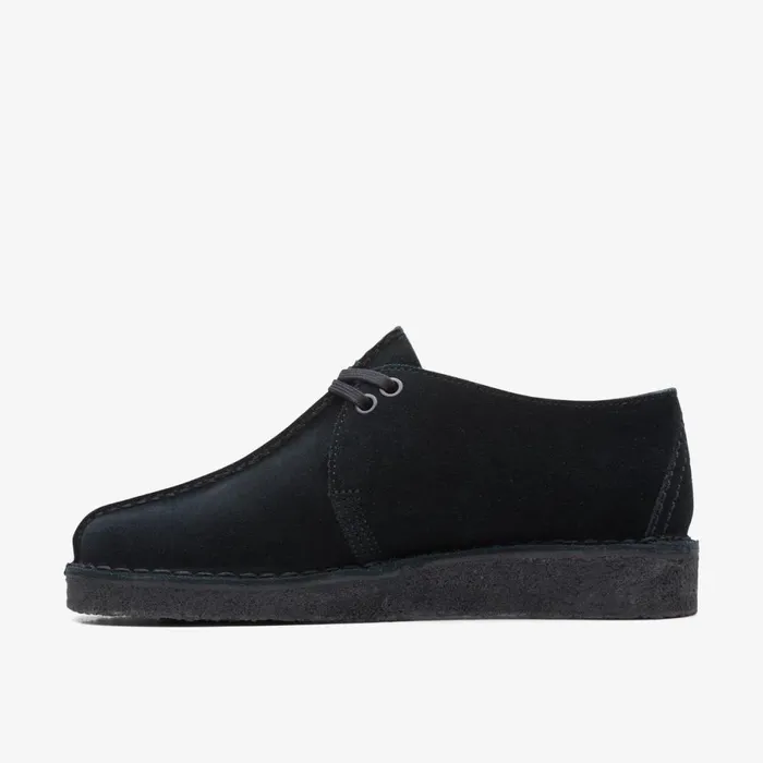 Clarks Black Shoes Desert Trek Black Suede 8211 Women