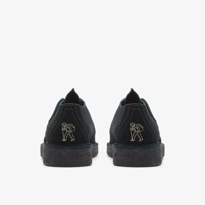Clarks Black Shoes Desert Trek Black Suede 8211 Women