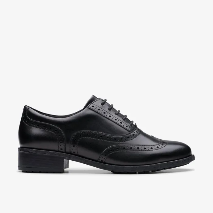 Clarks Black Shoes Havisham Oak Black Leather 8211 Women