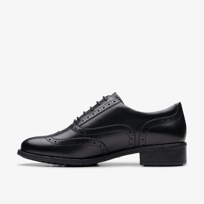 Clarks Black Shoes Havisham Oak Black Leather 8211 Women
