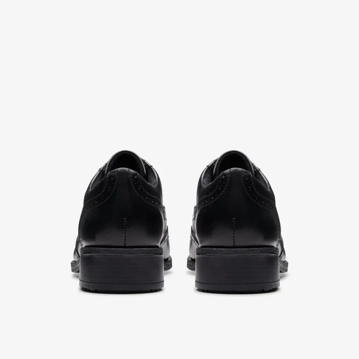 Clarks Black Shoes Havisham Oak Black Leather 8211 Women
