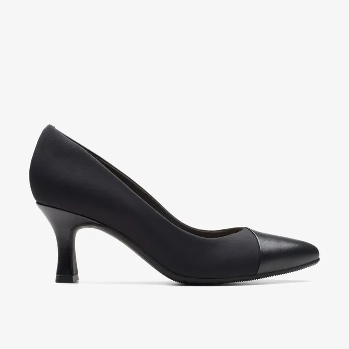 Clarks Black Shoes Kataleyna Rose Black Leather 8211 Women