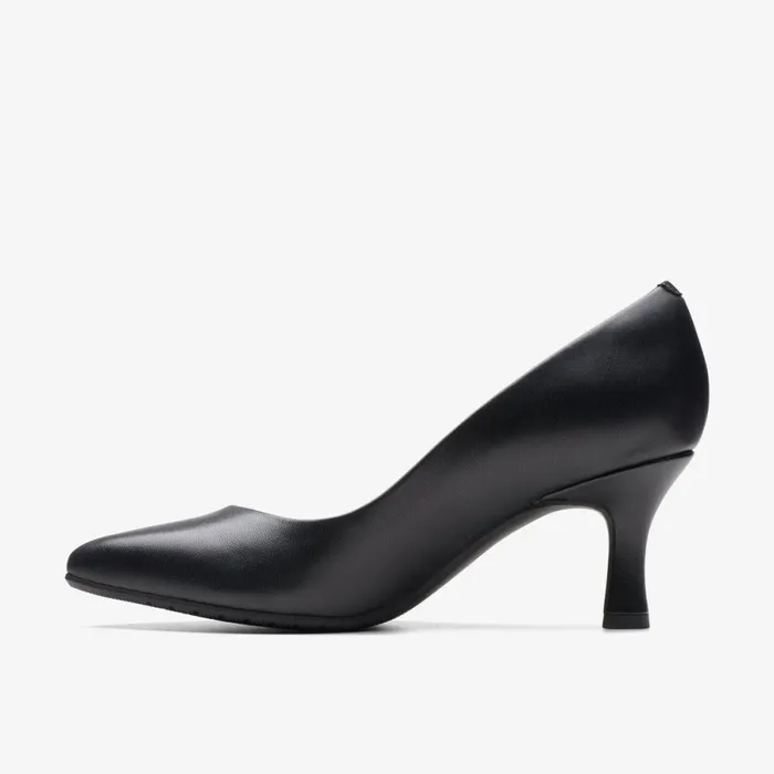 Clarks Black Shoes Kataleyna Rose Black Leather 8211 Women