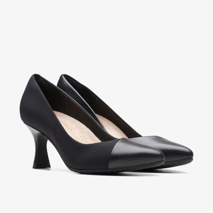 Clarks Black Shoes Kataleyna Rose Black Leather 8211 Women