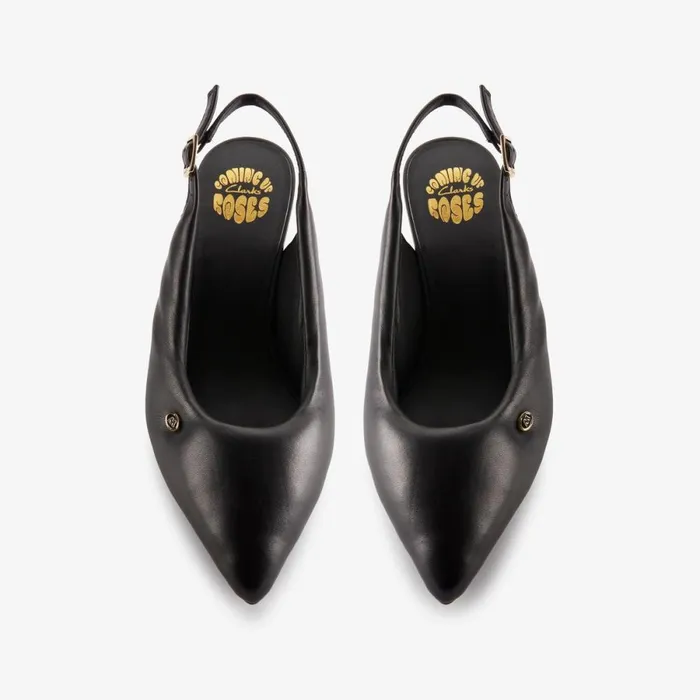 Clarks Black Shoes Martine Rose Sling Black Leather 8211 Women
