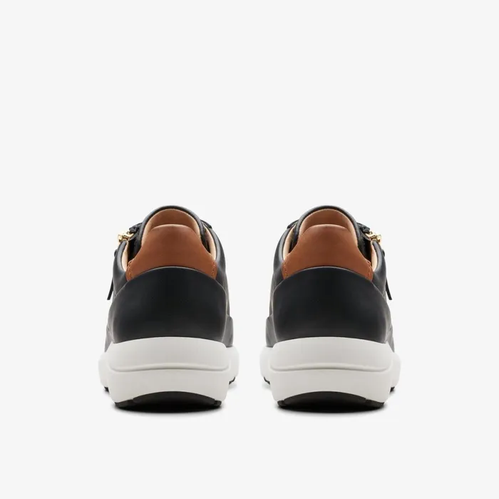 Clarks Black Shoes Tivoli Zip Black Leather 8211 Women