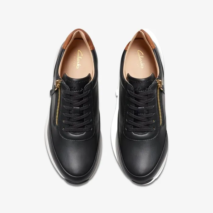 Clarks Black Shoes Tivoli Zip Black Leather 8211 Women
