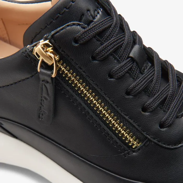 Clarks Black Shoes Tivoli Zip Black Leather 8211 Women