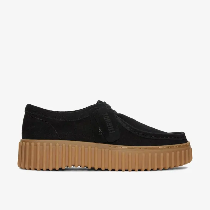 Clarks Black Shoes Torhill Bee Black Suede 8211 Women