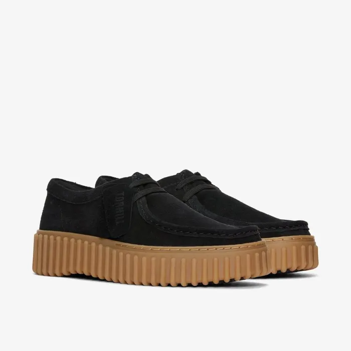 Clarks Black Shoes Torhill Bee Black Suede 8211 Women