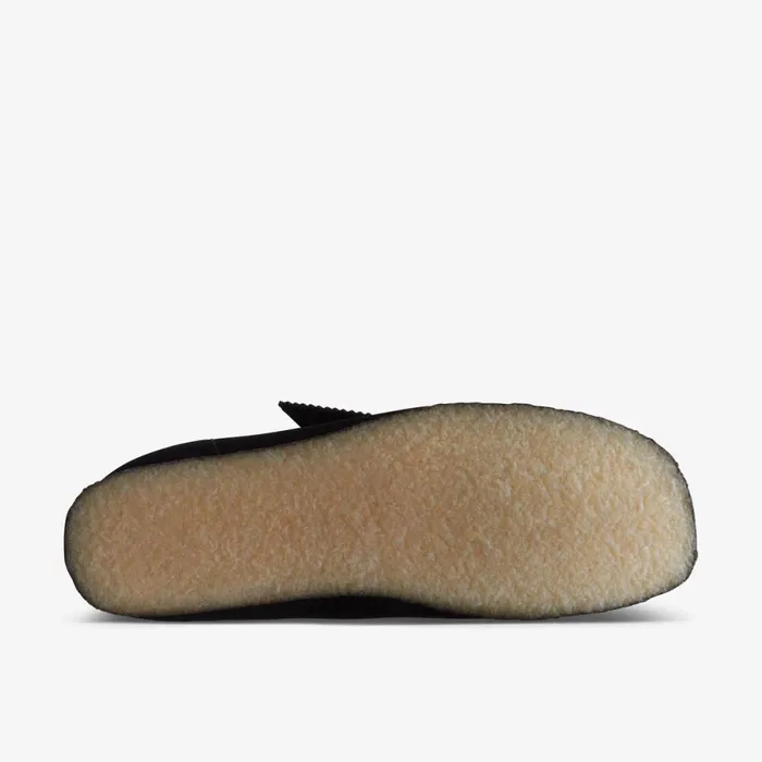 Clarks Black Shoes Wallabee Boot Black Suede 8211 Men