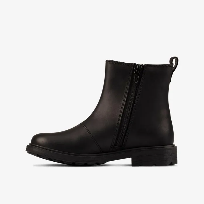 Clarks Boots Astrol Orin Black Leather 8211 Kids