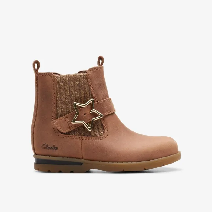Clarks Boots Dabi Star Toddler Light Tan 8211 Kids