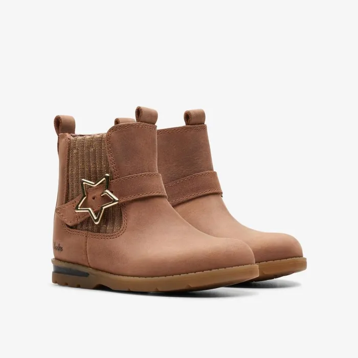 Clarks Boots Dabi Star Toddler Light Tan 8211 Kids