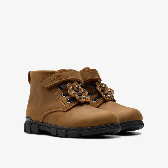 Clarks Boots Evyn Top Toddler Tan 8211 Kids