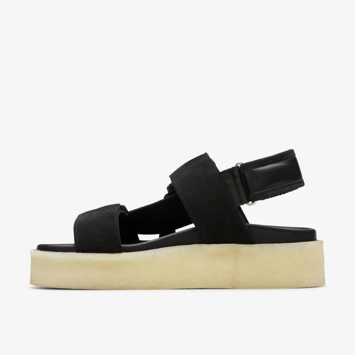 Clarks Flat Sandals Crepe Sandal Black Combination 8211 Women