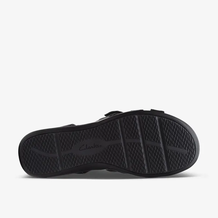 Clarks Flat Sandals Kitly Go Black Leather 8211 Women