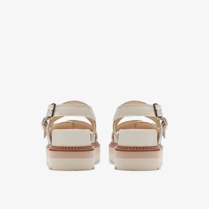 Clarks Flat Sandals Orianna Glide Cream Interest 8211 Women