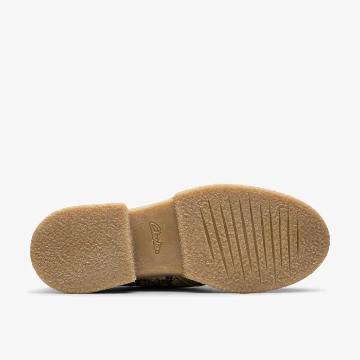Clarks Flat Shoes Linoso Monk Grey Snake Leather 8211 Women