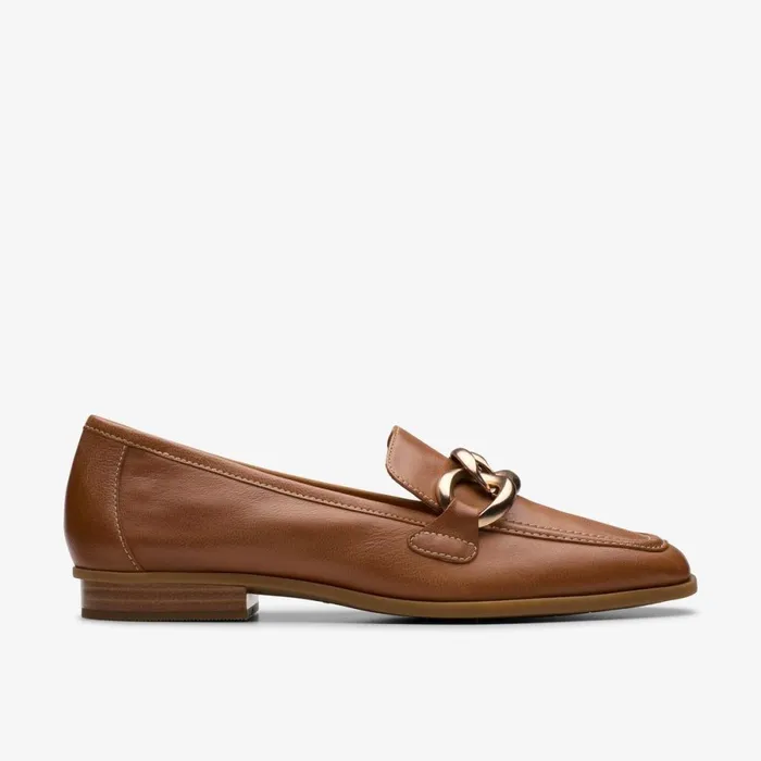 Clarks Flat Shoes Sarafyna Iris Loafer Tan Leather 8211 Women