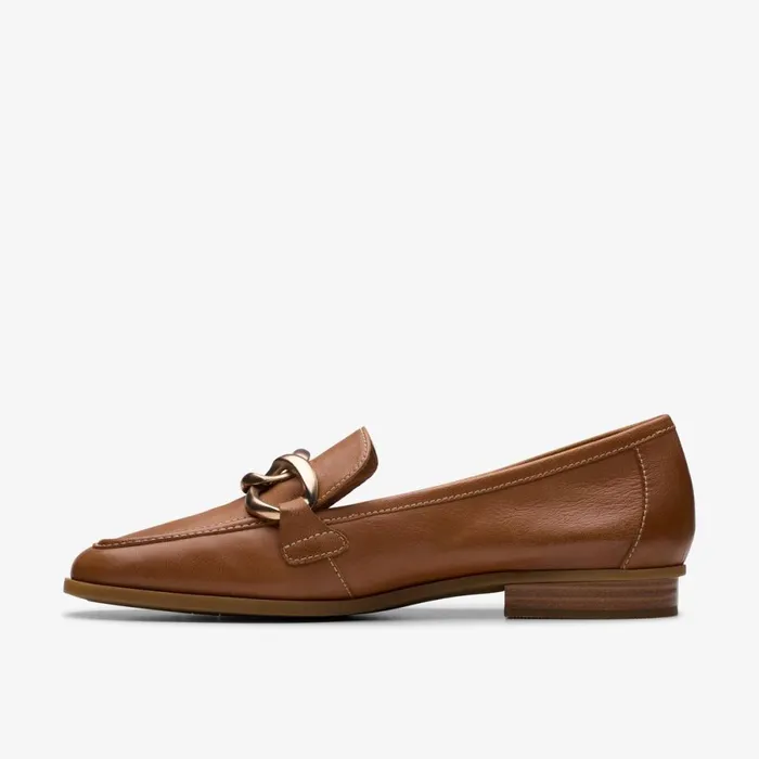 Clarks Flat Shoes Sarafyna Iris Loafer Tan Leather 8211 Women
