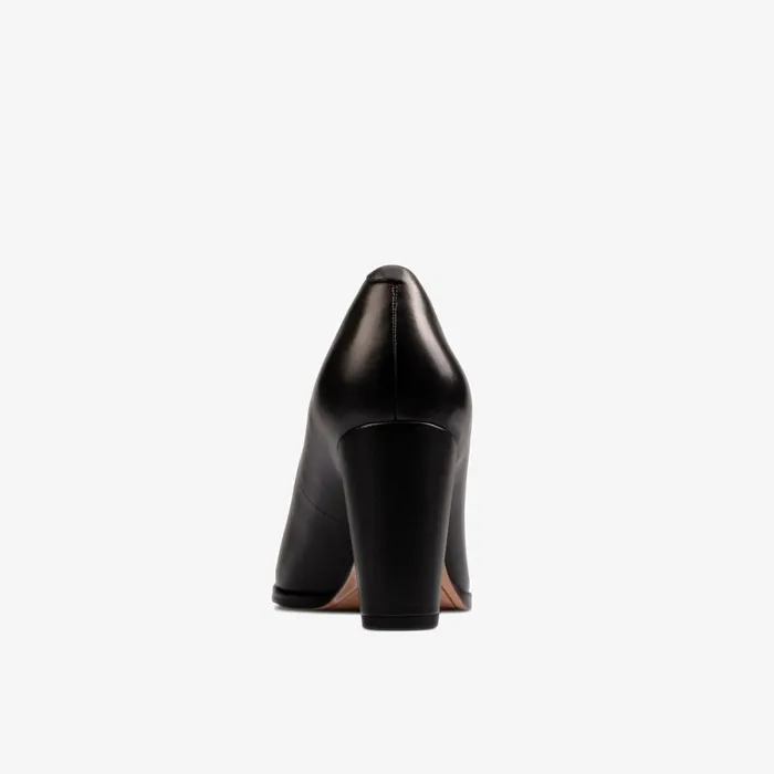 Clarks Heels Kaylin Cara 2 Black Leather 8211 Women