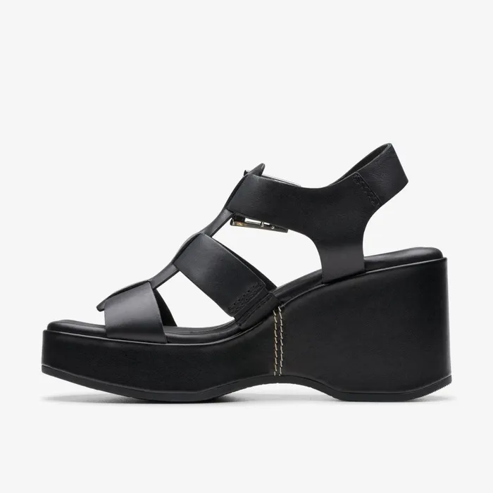 Clarks Heels Manon Cove Black Leather 8211 Women