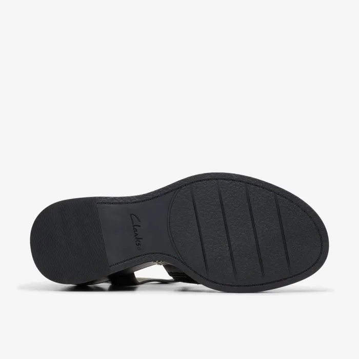 Clarks Heels Manon Cove Black Leather 8211 Women