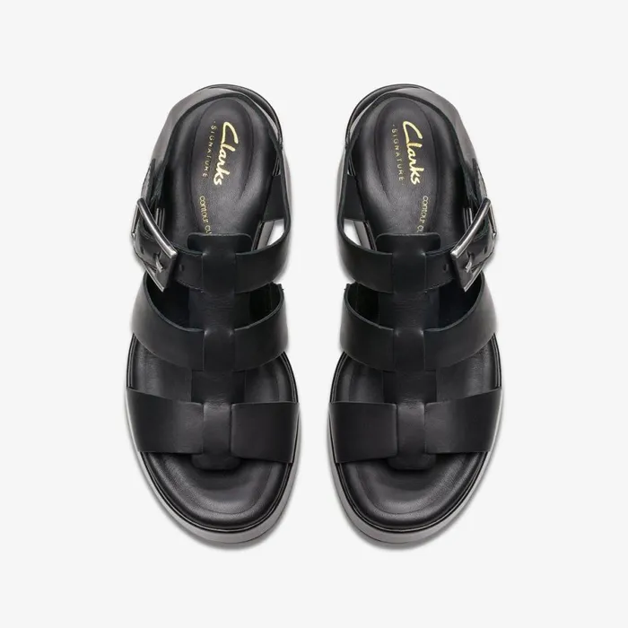 Clarks Heels Manon Cove Black Leather 8211 Women