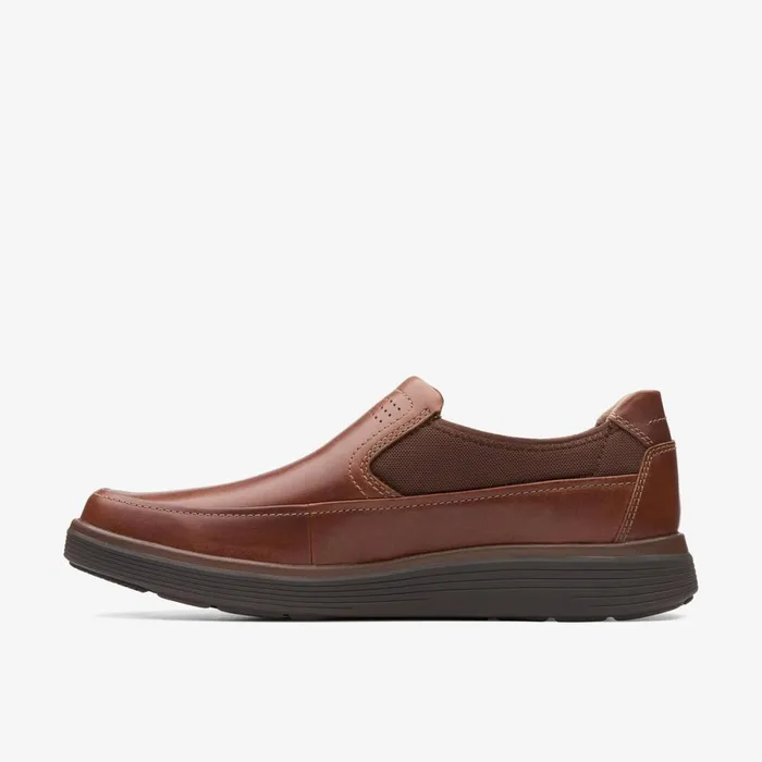 Clarks Loafers Un Abode Go Loafer Dark Tan Leather 8211 Men