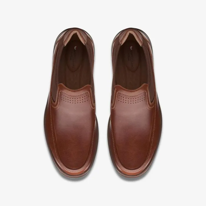 Clarks Loafers Un Abode Go Loafer Dark Tan Leather 8211 Men