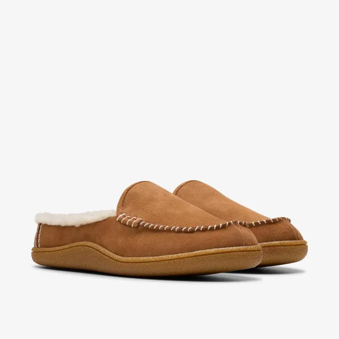 Clarks Slippers Pilton 2 Craft Tan Suede 8211 Women