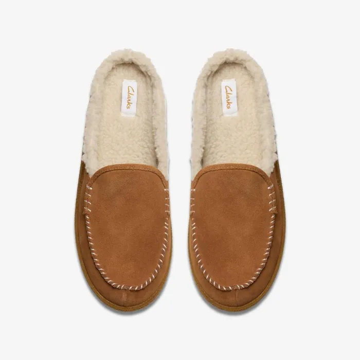 Clarks Slippers Pilton 2 Craft Tan Suede 8211 Women