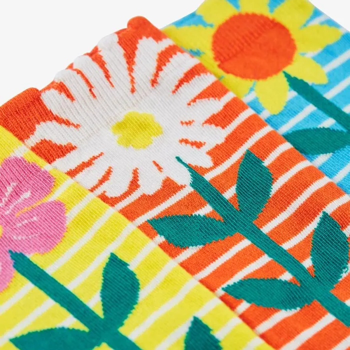 Clarks Socks and Tights Rock My Socks 3 Pack Infant Size 912 Echinacea Multicolour 8211 Kids
