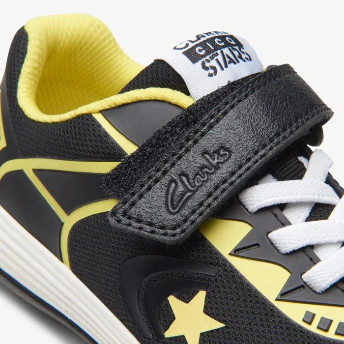 Clarks Trainers Cica Star Flex Black Combination 8211 Kids