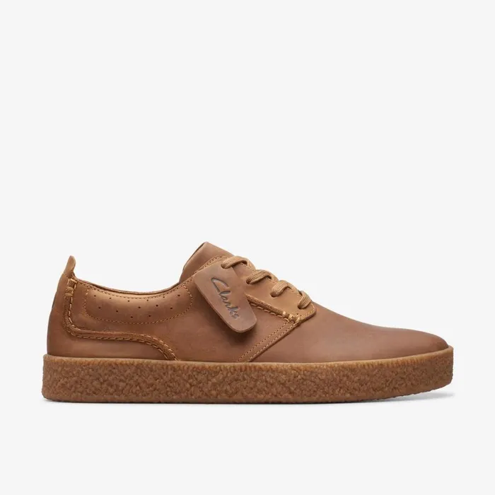 Clarks Trainers Streethill Lace Dark Tan Leather 8211 Men