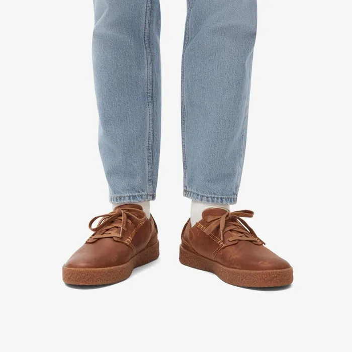 Clarks Trainers Streethill Lace Dark Tan Leather 8211 Men
