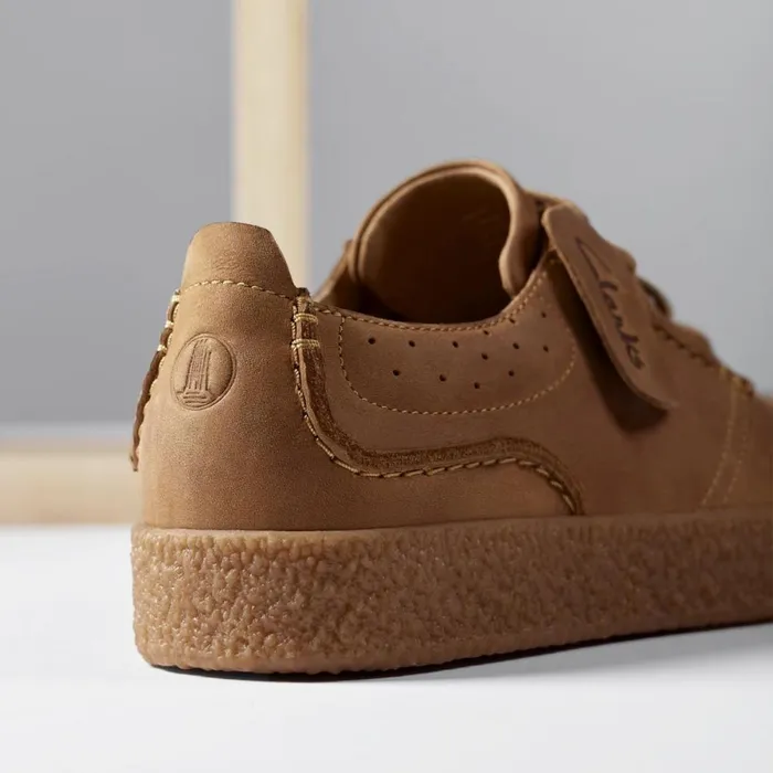 Clarks Trainers Streethill Lace Dark Tan Leather 8211 Men