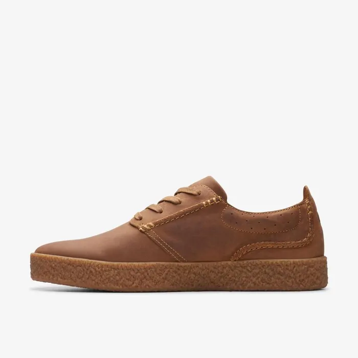 Clarks Trainers Streethill Lace Dark Tan Leather 8211 Men