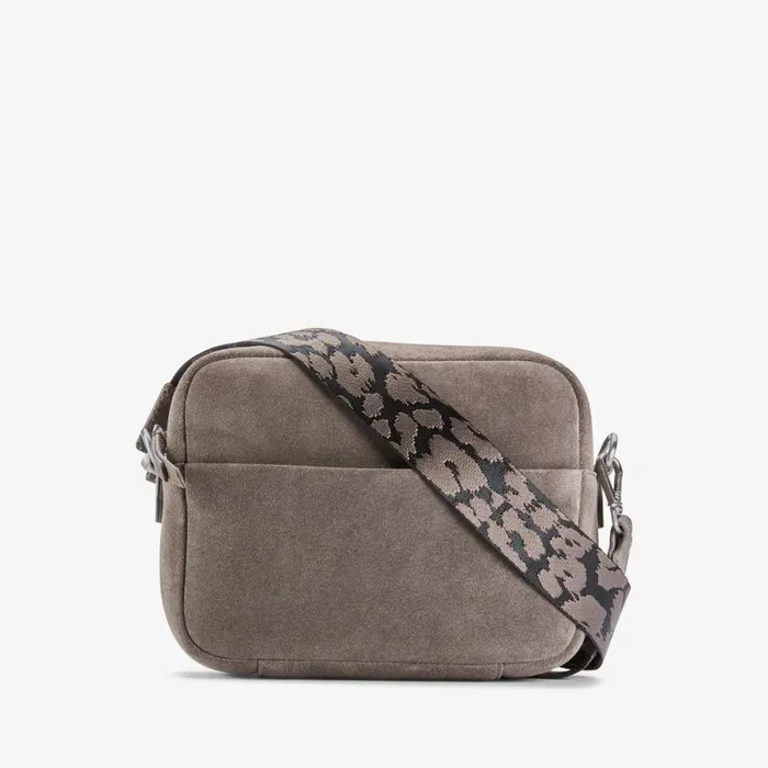 Clarks Women039s Bags Kierra Strap Dark Grey Suede 8211 Women