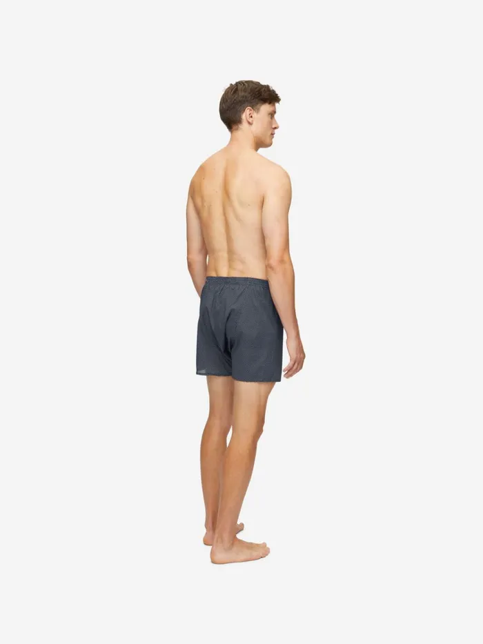 Classic Fit Boxer Shorts Men Derek Rose Classic Fit Boxers Plaza 21 Cotton Batiste Navy