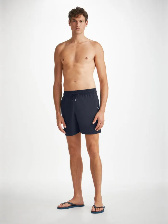 Classic Fit Swim Shorts Men Derek Rose Swim Shorts Aruba Navy