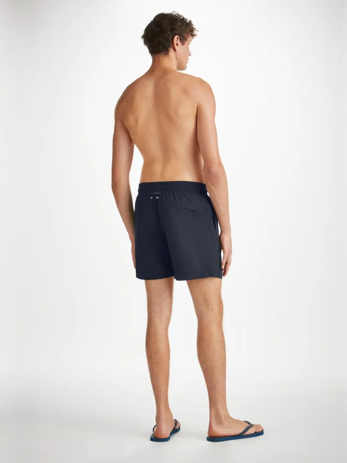 Classic Fit Swim Shorts Men Derek Rose Swim Shorts Aruba Navy