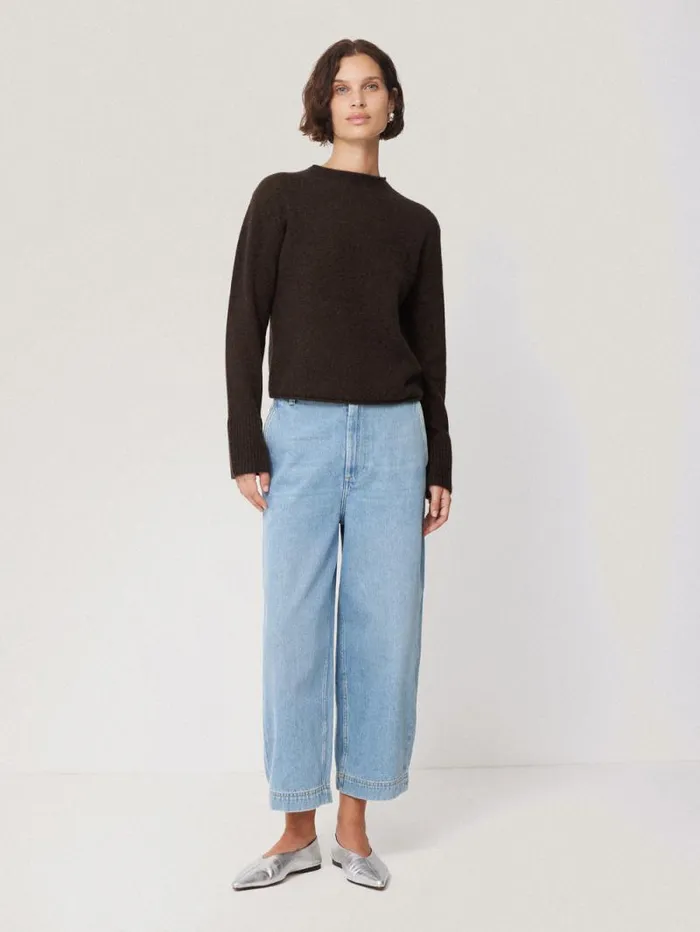 Cloud Cashmere Eldon Jumper Brown Women Jigsaw Knitwear and Cashmere